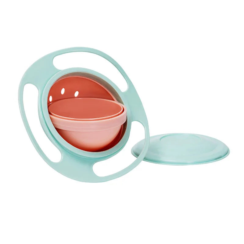 Spill-Proof Gyro Bowl – 360° Rotating Baby Dish