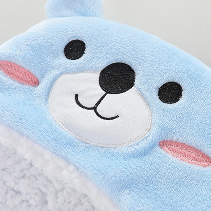 Warm Baby Sleeping Bag – Soft Flannel Wrap for Newborns (0-9M) – Cozy for Autumn & Winter