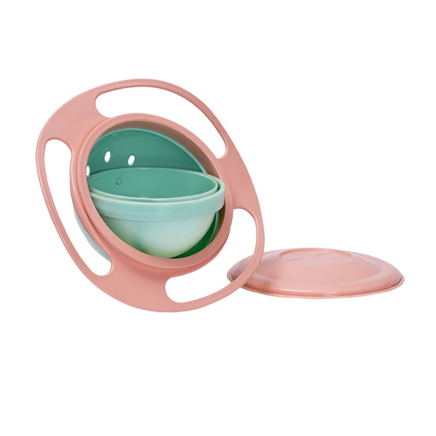 Spill-Proof Gyro Bowl – 360° Rotating Baby Dish