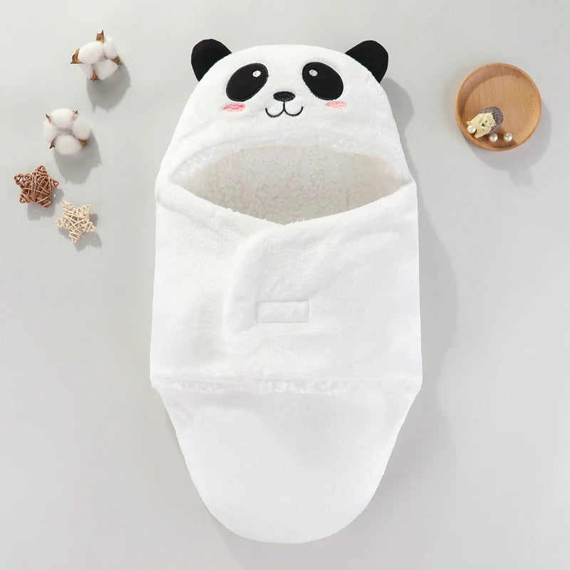 Warm Baby Sleeping Bag – Soft Flannel Wrap for Newborns (0-9M) – Cozy for Autumn & Winter