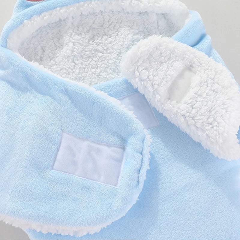 Warm Baby Sleeping Bag – Soft Flannel Wrap for Newborns (0-9M) – Cozy for Autumn & Winter
