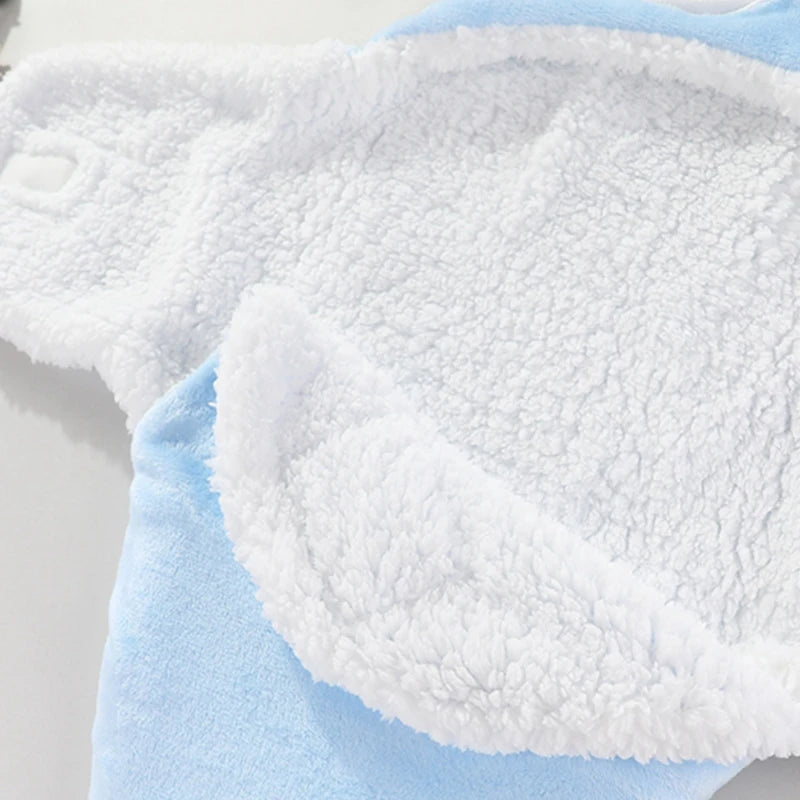 Warm Baby Sleeping Bag – Soft Flannel Wrap for Newborns (0-9M) – Cozy for Autumn & Winter