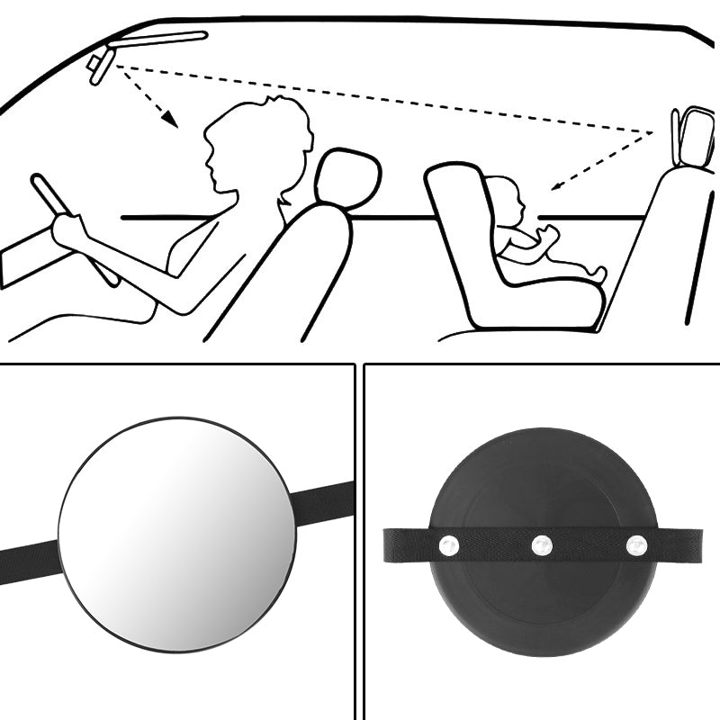 Baby Car Safety Mirror – Rear-Facing Infant Monitor